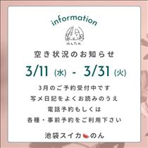 のんさんのブログ「3/31までの予定」の画像