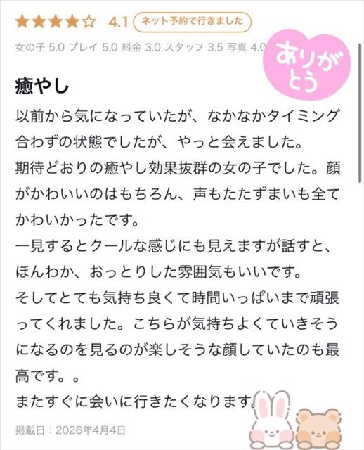 口コミありがとう?