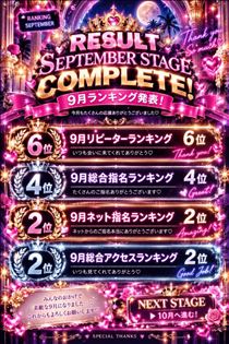 こうめ・September's ranking！