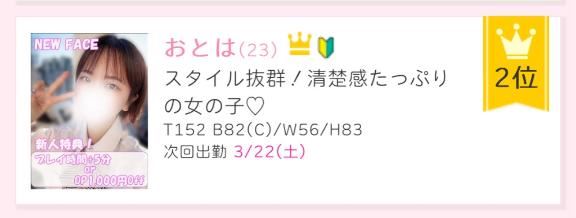 2位！！！