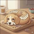 ベーグルみたいなビーグル