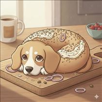 ベーグルみたいなビーグル