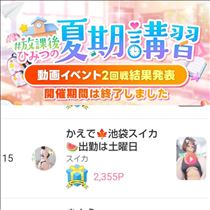 かえで・諸々ランキングありがとう！